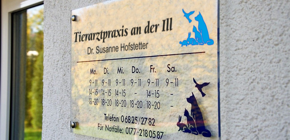 Tierarztpraxis an der ILL Dr Susanne Hofstetter Tierrzte Illingen Saarland